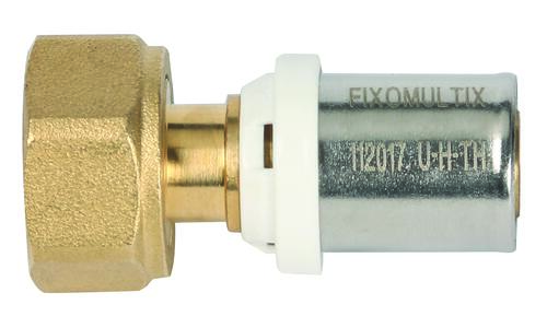 Raccord multicouche droit à sertir Ø40 - écrou tournant femelle 1''1/4 (33/42)